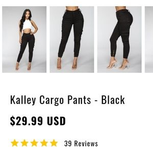 Fashionnova kalley cargo pants